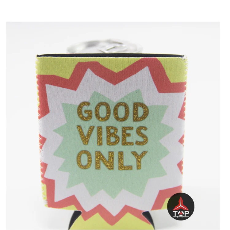 

2021 Good Bride Wedding Gifts Customized Gold Printing durable neoprene can coolers, Any pantone color or multicolor