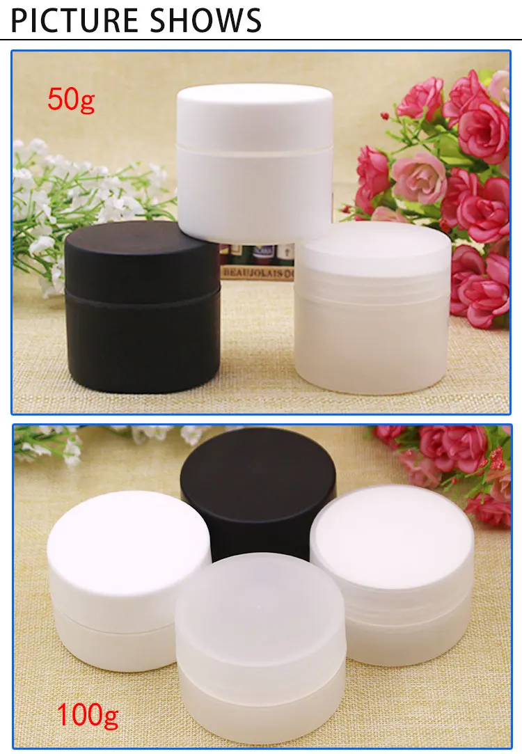 Download 50g Plastic Matte Pp Double Wall Cosmetic Cream Jar - Buy ...