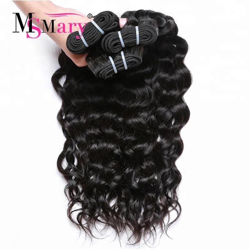 

Grade 9A Virgin Hair Brazilian Hair Bundles in mozambique Water Wave ,Ms Mary Wholesale Human Hair Extensions Weave