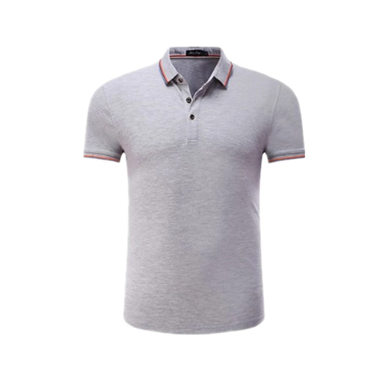 

Wholesale blank mens cotton and silk polo t shirt with custom logo