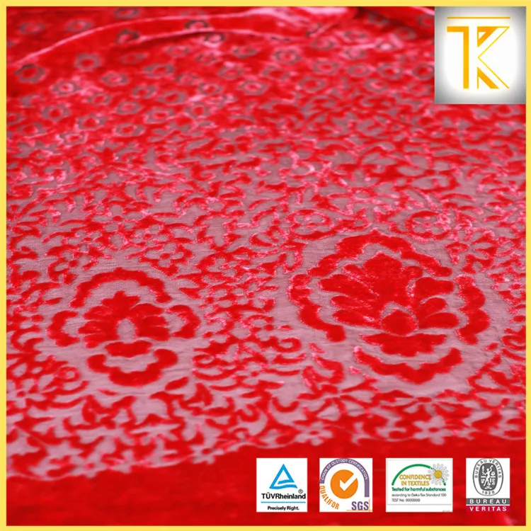100% silk velvet fabric