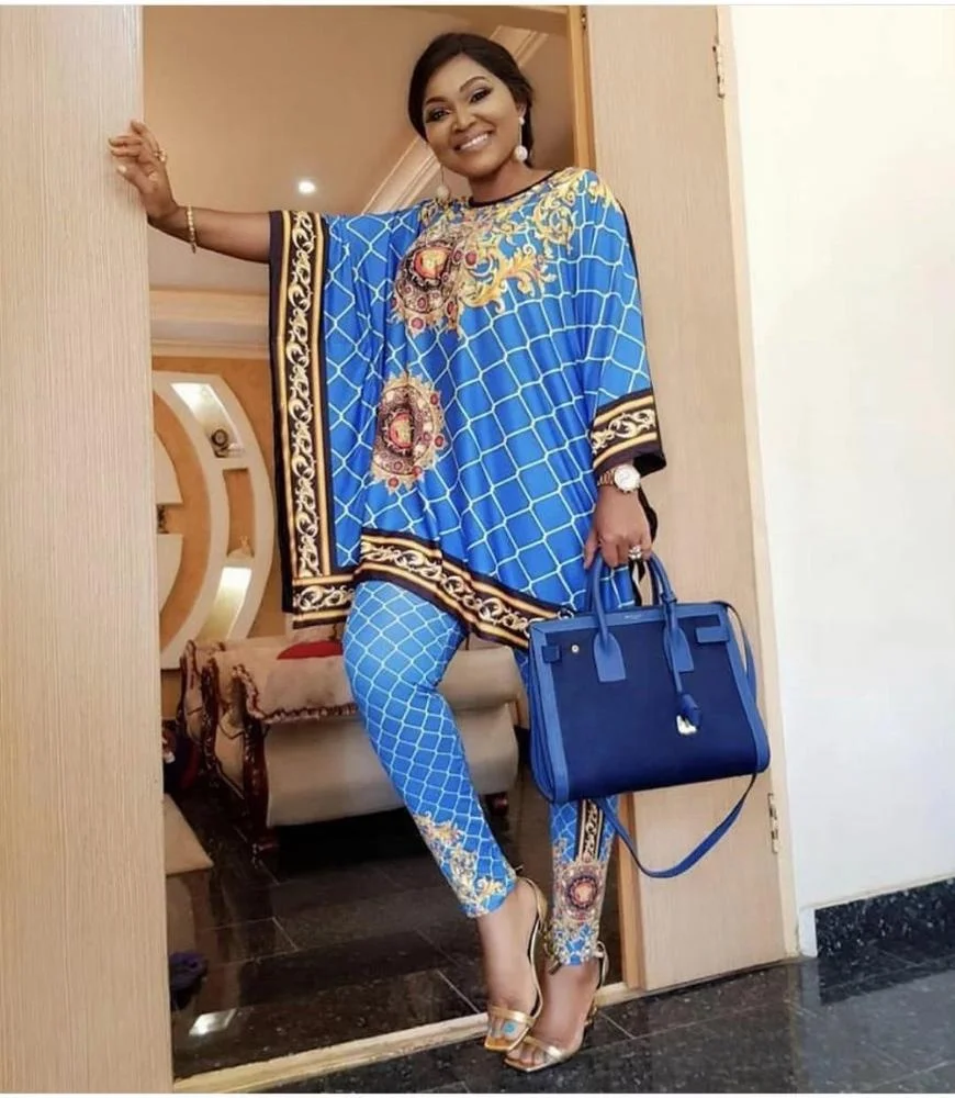 

African women pants sets Plus Size Two Piece Sets, N/a