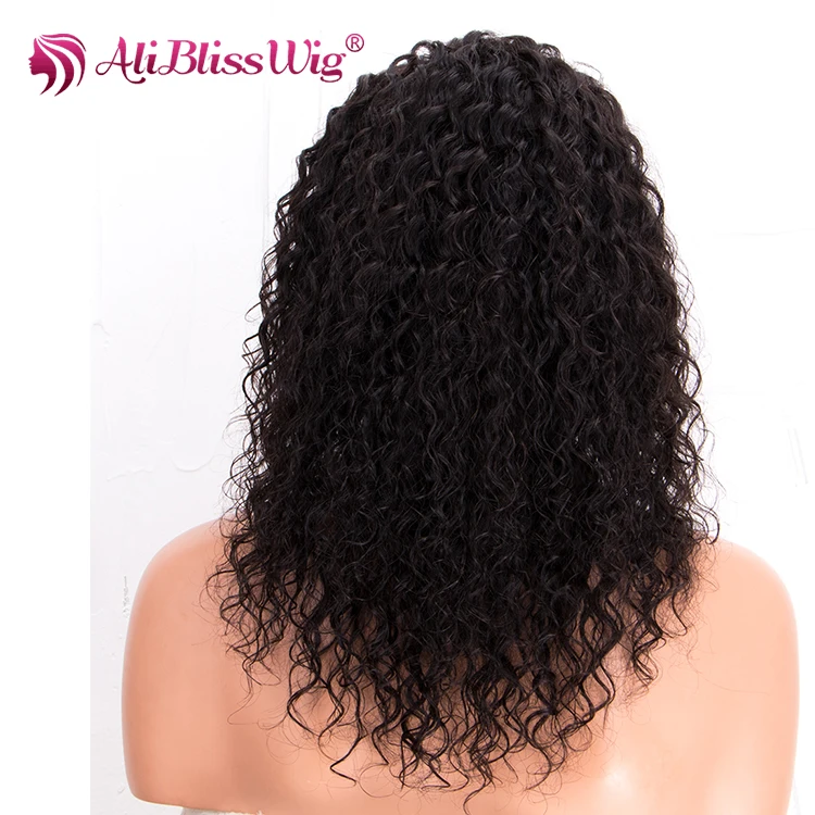 

Alibaba wholesale cheap 360 lace frontal wig pre plucked hand tied made curly wave Brazilian human hair wig for black women, N/a