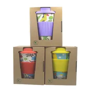 Bottle Price Mug Cups Lid Bamboo With Silicone Cheap Design Custom Coffee Wholesale xoBdrCe