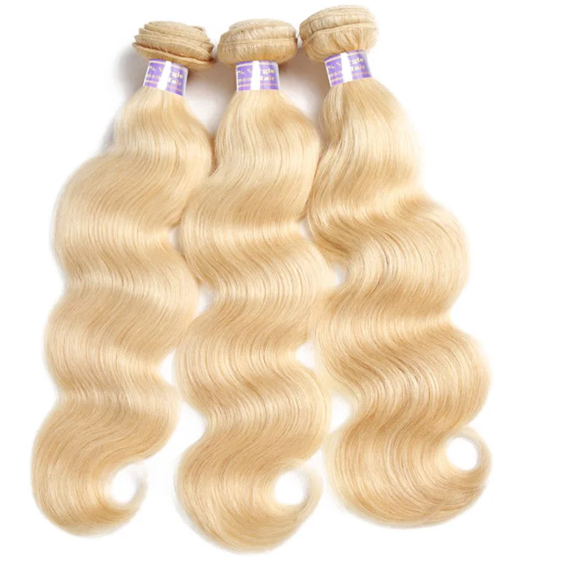 

Remy Body Wave 3/4 Bundle with Closure Brazilian Human 613 Body Wave Remy Human Hair Bundles With Closure