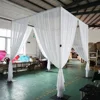 Classic wedding backdrop chuppah / church backdrop decoration of pipe and drape