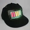 New Novelty EL Cap Wireless Custom Light Up EL Hat / Sound Activated wireless led Hat / el flashing Hat for Neon Party Favor