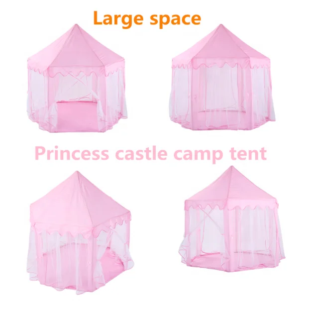 
Amazon Choice Castle Princess Hexagon Pagoda Tent/Kids Play Tent Pink Princess Castle Large Children Playhouse for Girls Indoor 