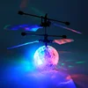 Led Infrared Induction Flying Crystal Ball With Lighting Gesture Sensor Mini Ufo Toy Rc Helicopter Magic Disco Kid Toys