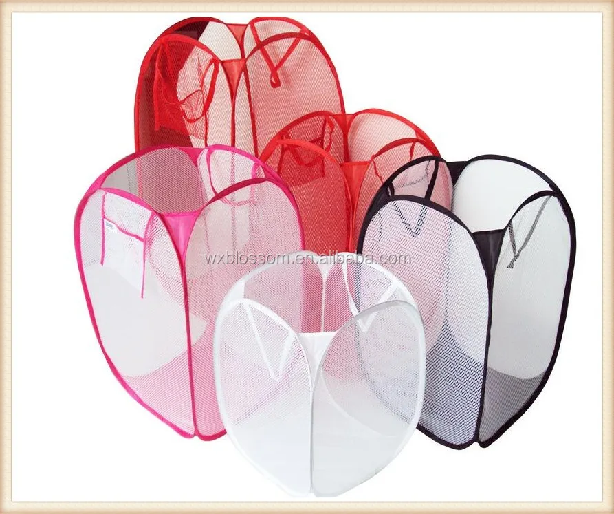 Wholesale Polyester Foldable Mesh Nylon Laundry Basket Buy Laundry