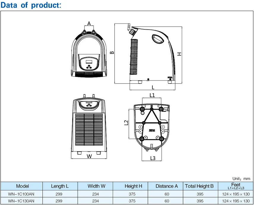 Machine Mini Water Chiller, 220V-240V, Water-Cooled - detail 4