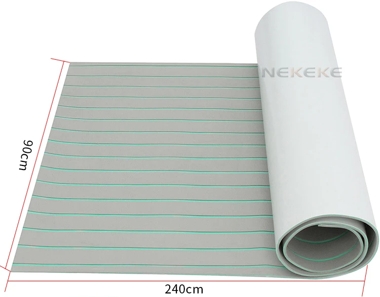 Deluxe leather texture yacht deck pad 240x90cm 6mm thick Marine Flooring Faux Teak EVA Foam Boat Decking Sheet