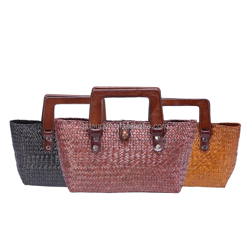 

Wholesale Luxury Woman Beach Straw Handbags