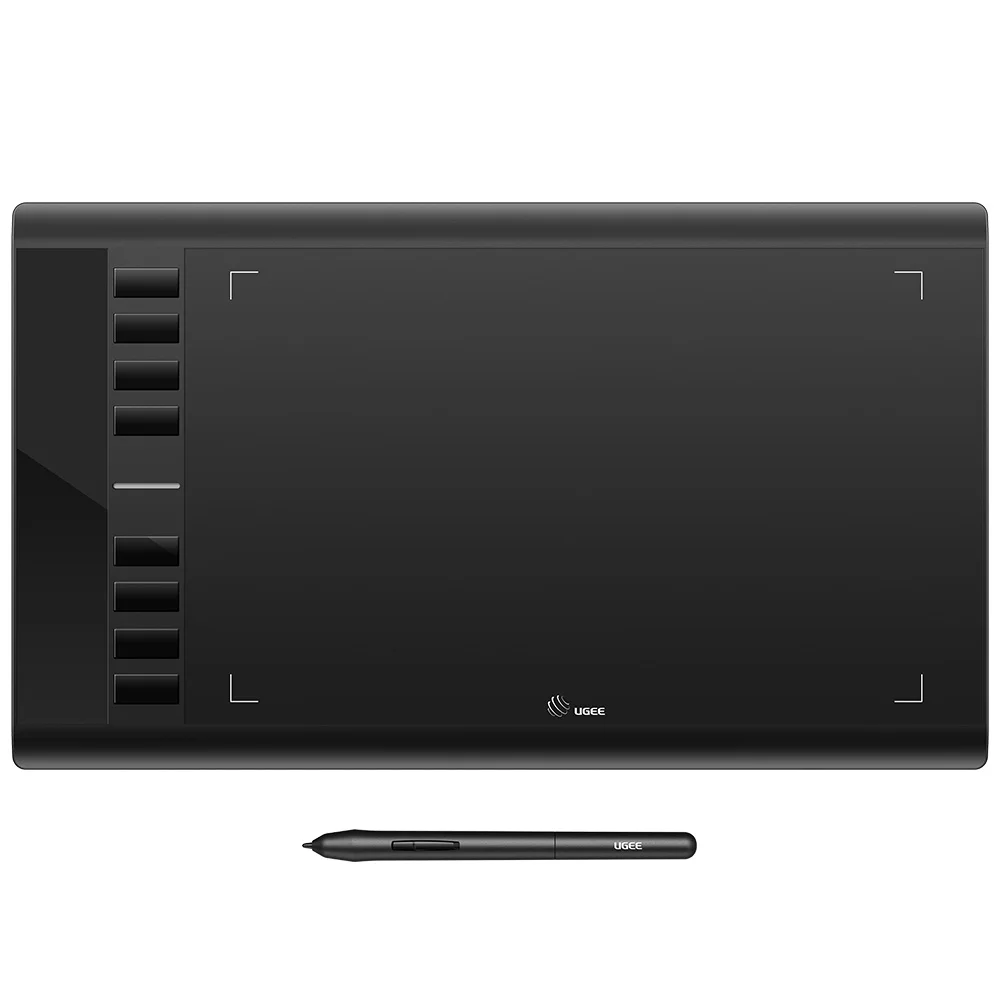 

UGEE M708 Battery -free Pen Digital Graphics Drawing Tablet, Black