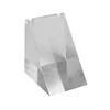 2 3/8" x 2 3/4" x 3 1/8" Clear Small Pendant Wedge Polished Acrylic Triangle Block Base for Jewelry