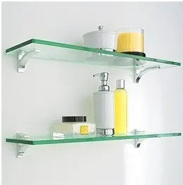 bathroom glass rack