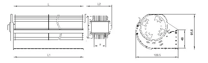 Cross Flow Fan, BOER-GL, 65xL, Tangential - detail 10