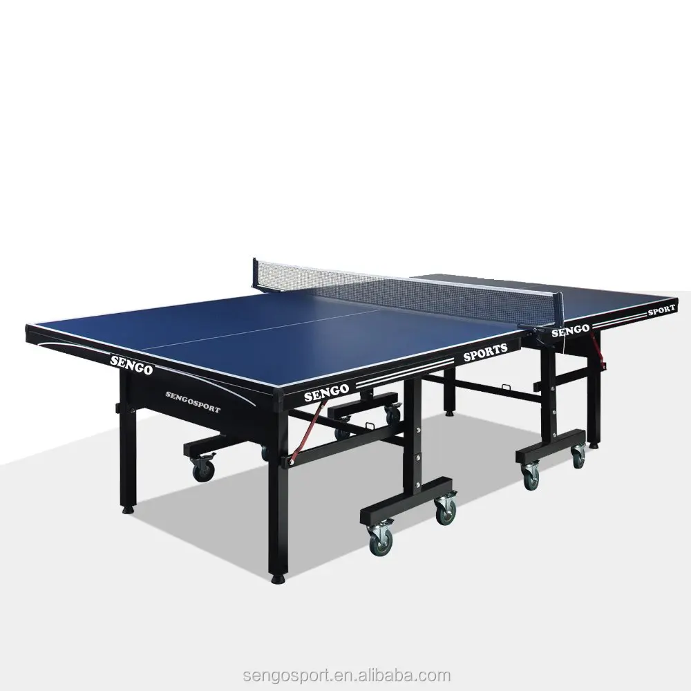 

25mm table tennis table DHS brand with foldable leg pingpong table, Blue/black/grey/white,any color is ok