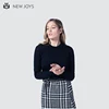 OEM Slim Fit Turtleneck 100% Wool Black Women Pullover Ladies Knit Sexy Sweater