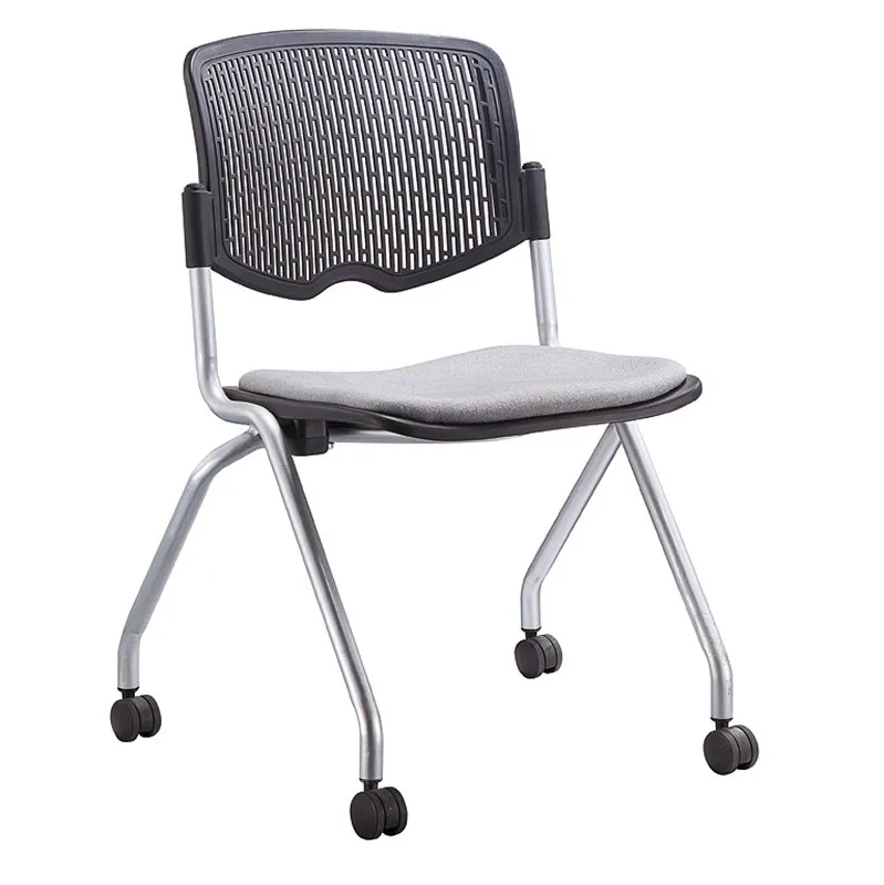 
folding office chair with writing tablet for training and meeting 