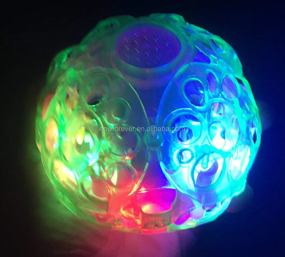 2 LED Jumping Fusion Ball Dancing Vibrating Flashing Blinking Toy Light Up PARTY 
