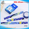 Wholesale paper masking tape beautiful starry sky custom printed tape rolls