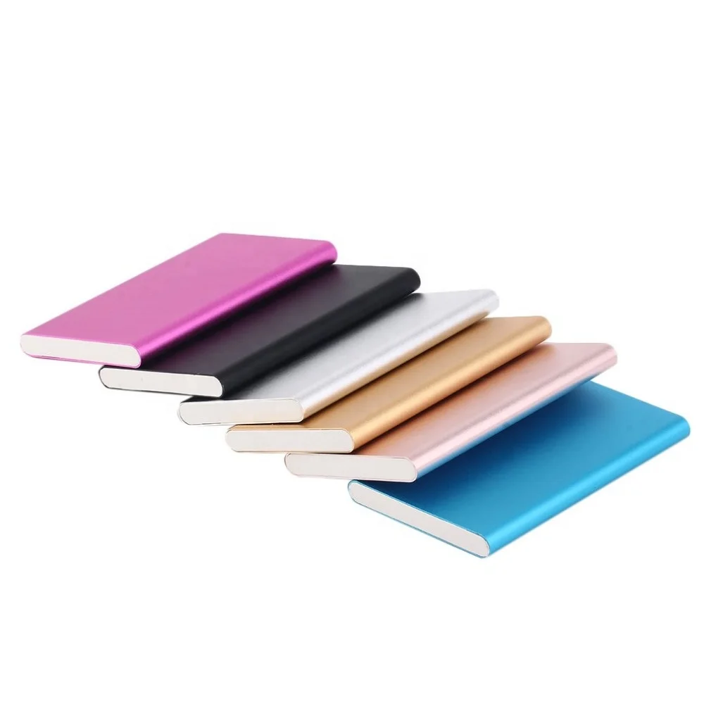 

Shenzhen logo printed mini Power Bank External Battery mobile Charger wallet Powerbank 5000mah for samsung for iphone, Silver, golden, blue, red, purlple, green, oem color