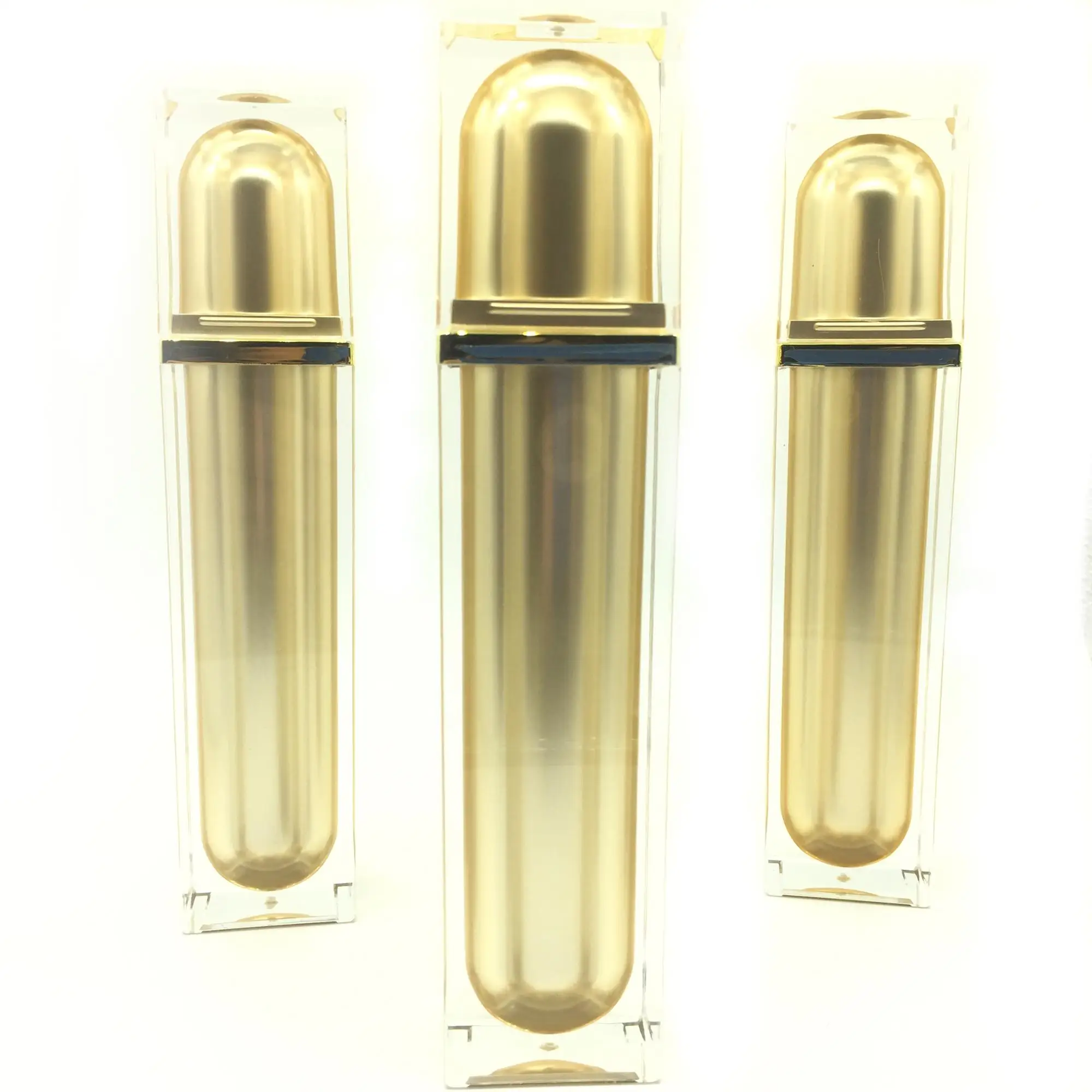 15ml 30ml 50ml Luxury Gold Empty Essence Serum Bottle / Cosmetic Serum