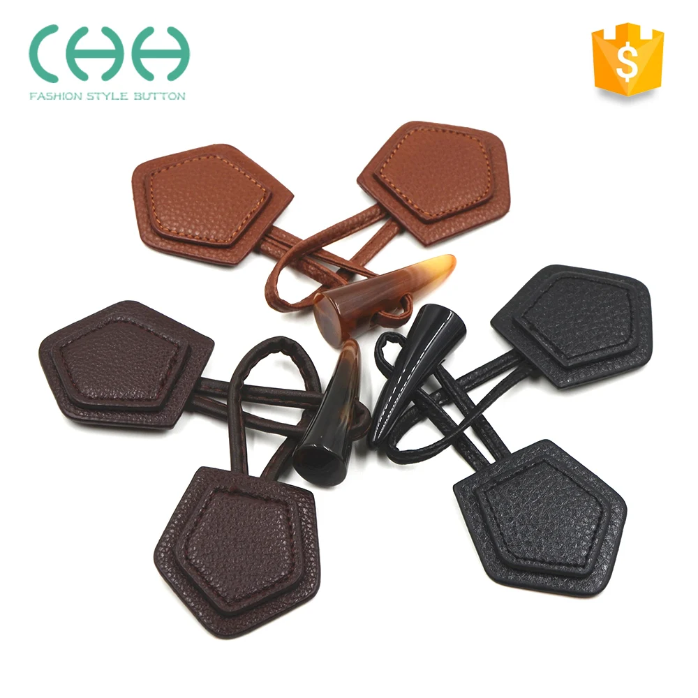 hot sale custom leather toggle buttons