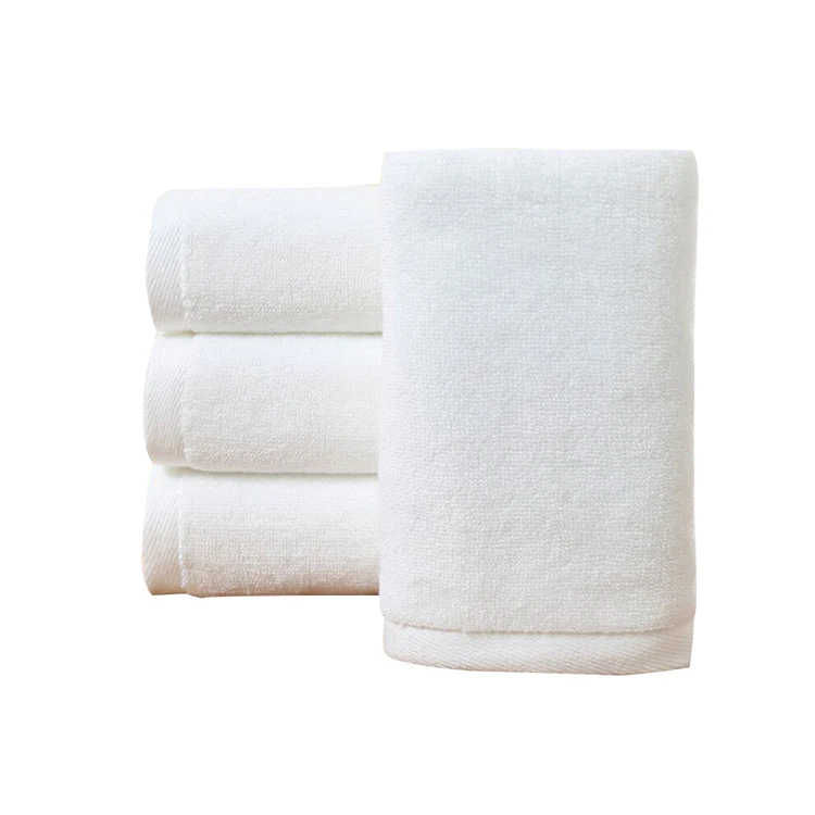 white hotel towel
