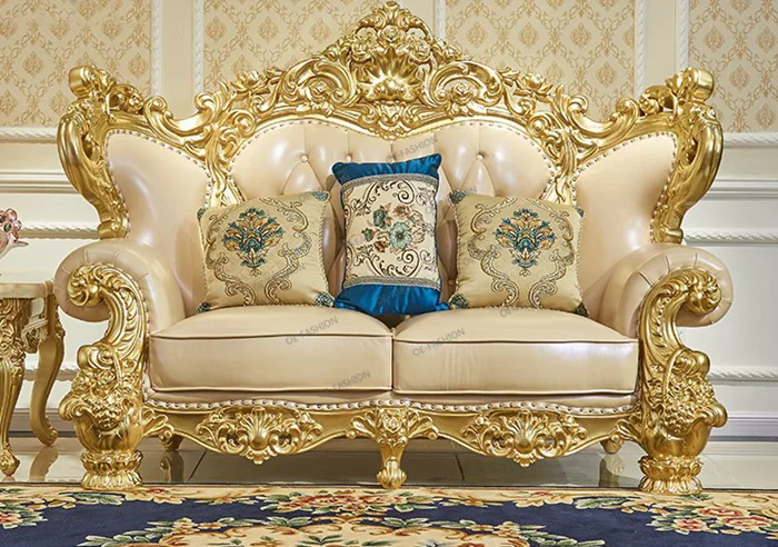 oe-fashion 客厅家具 1   2   3 座 uesd chesterfield 金色真皮沙发