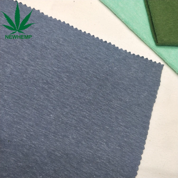 
GOTS certificated hemp jersey fabric for clothing 