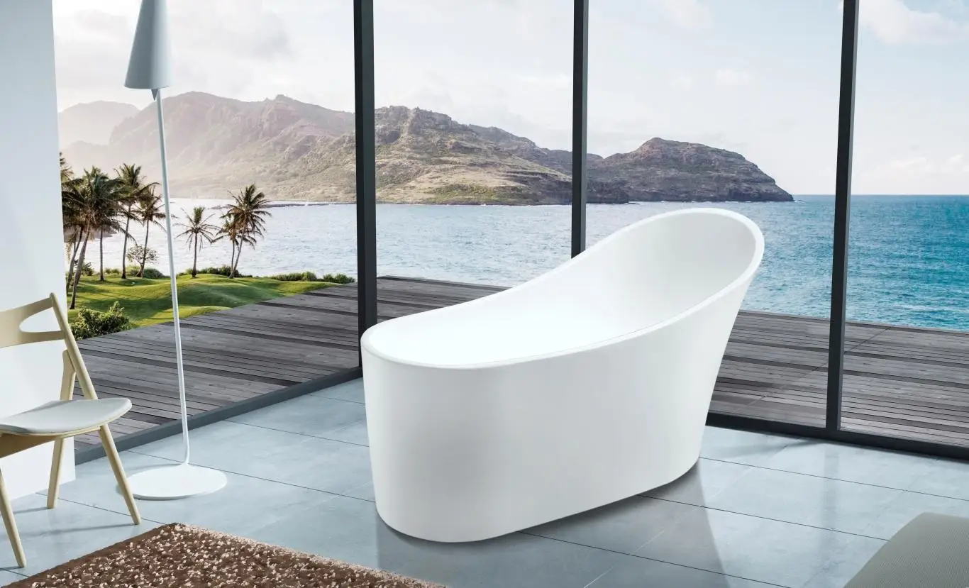 中国制造商浴缸尺寸坐浴缸与高品质 5004