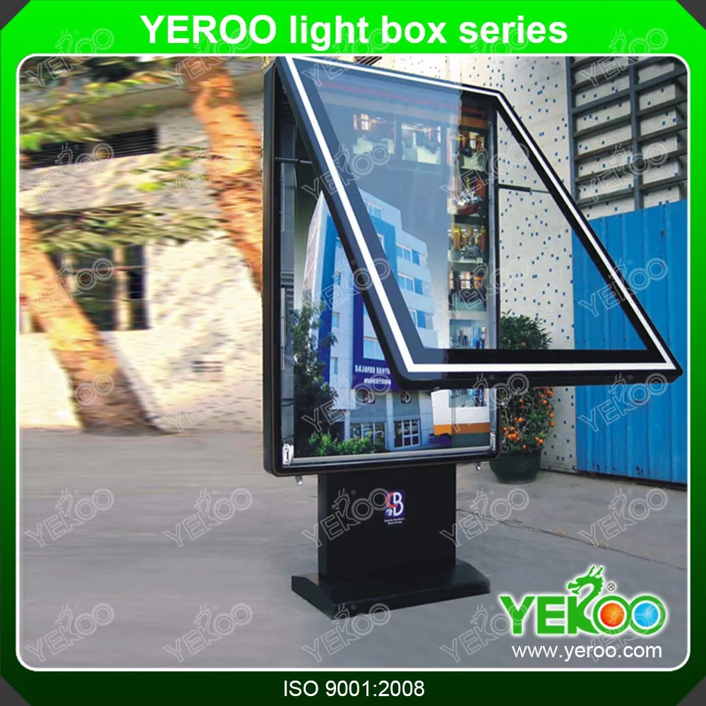 product-YEROO-Outdoor Floor Stand Mupi Advertising Aluminum Profile Light Box-img-5
