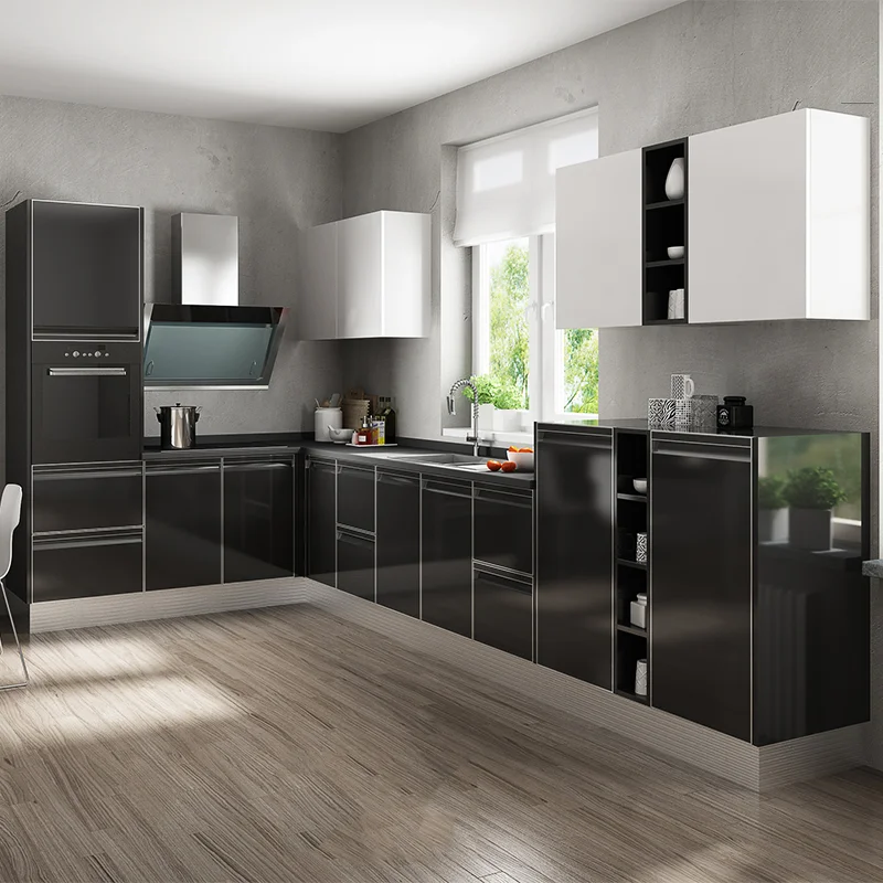 Ready Made Simple Design Gloss Uv,Lacquer Ghana Kitchen Cabinet With ...