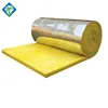 China Heat Insulation Fiber fireproof thermal glass wool roof blanket insulation glasswool roll materials With Aluminium Foil