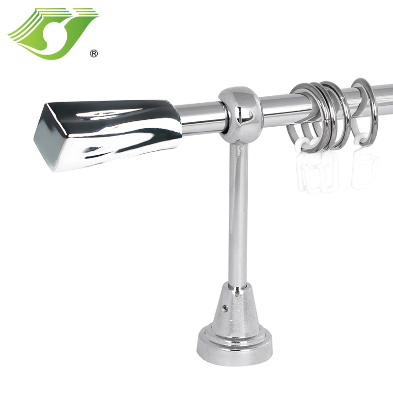 Hinged Window Curtain Pole Thick Iron Curtain Pole Single Curtain
