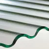10mm 12mm corrugated shape curved glass