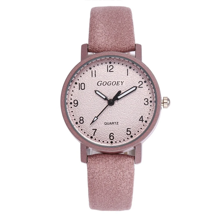 Simple Fashion High Brand Leather Wrist Watch Small Dial Women Quartz Digital Watch