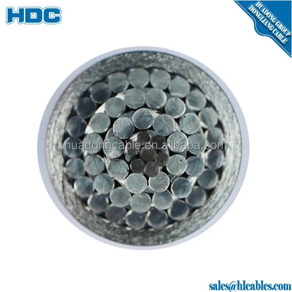 EHS galvanized steel wire ASTM 475 ClassA Ground Wire 4/0 3/8 inch Guy galvanized steel wire cable