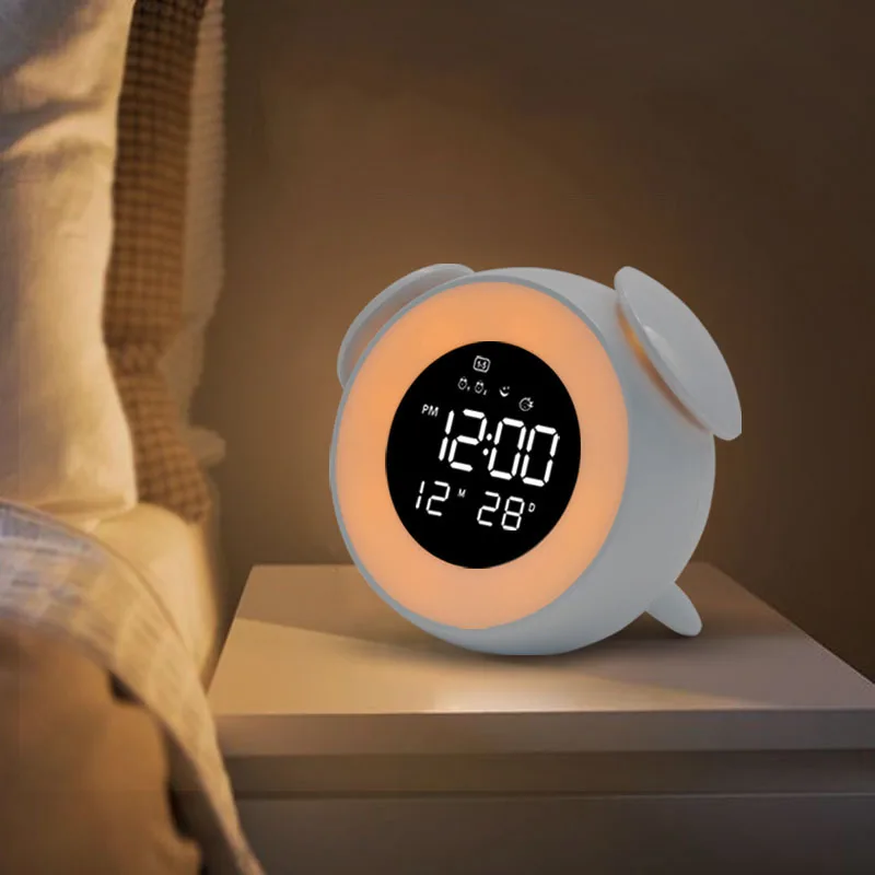 

Color Changing Wake Up Sunset Sunrise Simulation Table wakeup light Alarm Clock For Kids