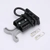 Clean charging plug of equipment black connector with gray handle dust cover Charging plug for electric mower