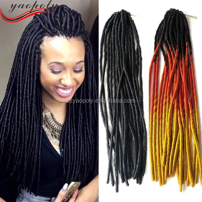 Customized Soft Dread Lock Synthetic Braiding Hair Hair By The