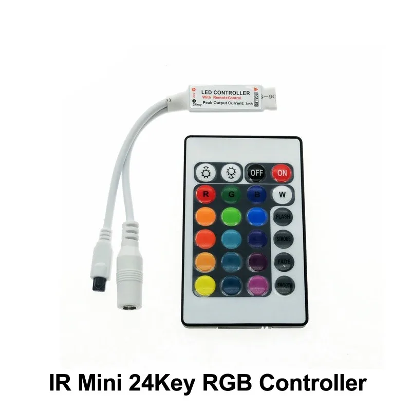 Mini 24Key RGB Led Controller for 5050 3528 RGB Led strip lights