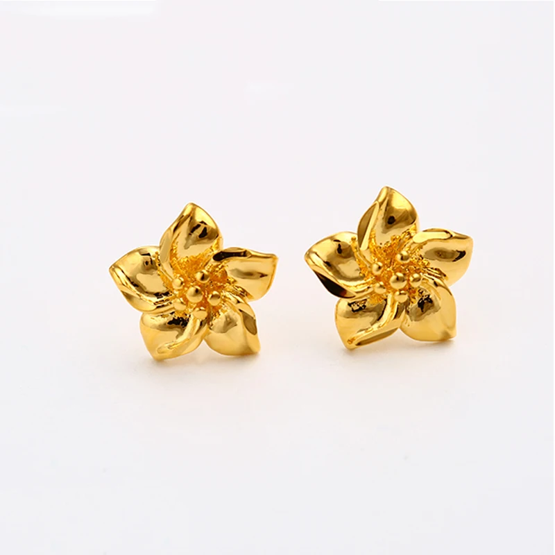 

Xuping dubai gold 22k 24K fashion style flower earrings for women