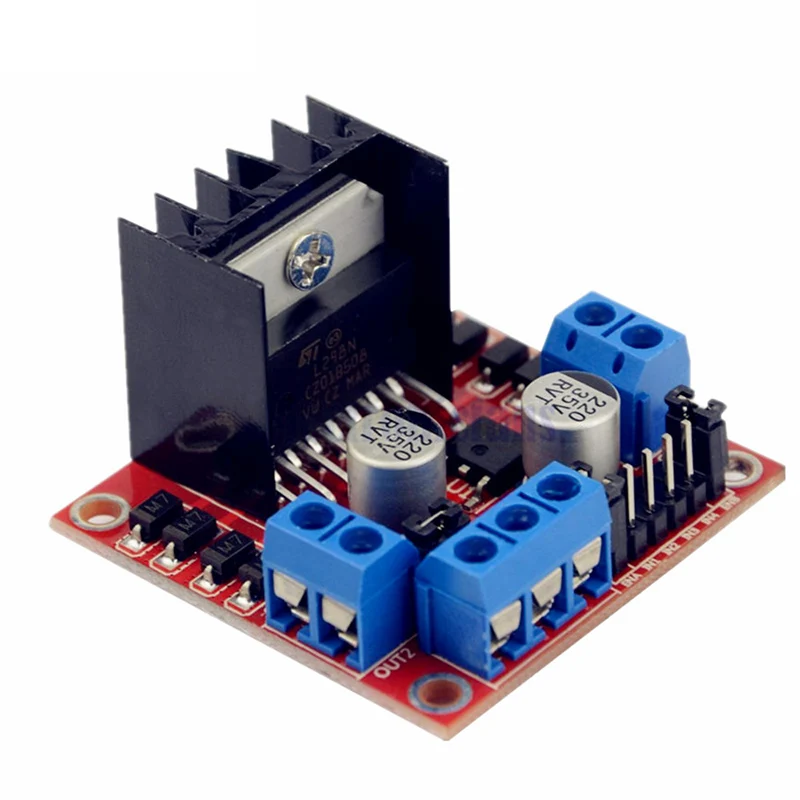 l298n 电机驱动器板模块 l298 适用于 arduino 步进电机智能汽车 robo