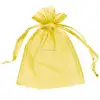 Hot sale wholesale custom drawable jewelry favor pouches organza wedding gift bags with satin ribbon