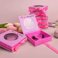

mink lashes individual eyelash extensions with custom eyelash packaging box