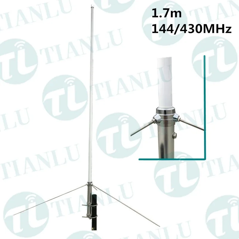 144/430mhz Dual Band Radio Base Station Antenna Vhf/uhf Fiberglass 1