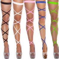 

Sexy Lingerie Socks Erotic Women High Thigh Stockings Bandage Costume Underwear Hollow Gothic Leg Wrap Hosiery